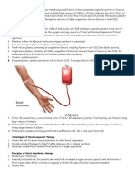 Blood Transfusion Therapy Components and Nursing Care