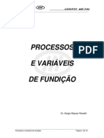 Processos e Variáveis de Fundição