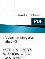 Words in Plural