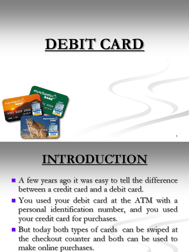 Debit Card | PDF | Debit Card | Stored Value Card
