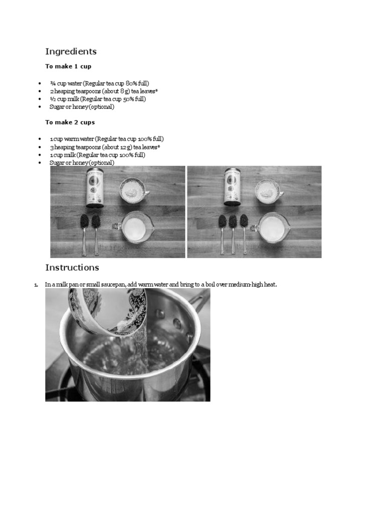 How to Make Perfect Tea at Home | PDF