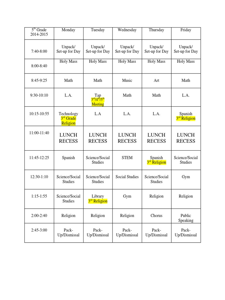 Class Schedule | PDF | Foreign Language Studies
