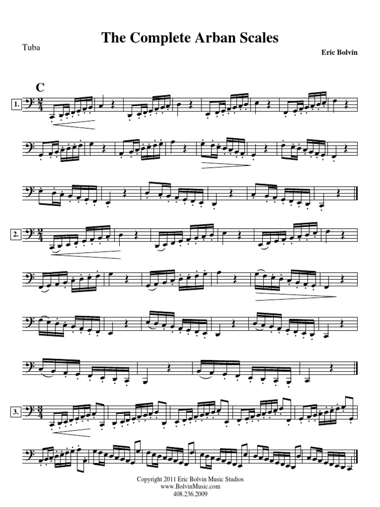 Arban Complete Scales Tuba