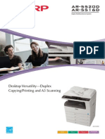 AR-5520D AR-5516D: Desktop Versatility-Duplex Copying/Printing and A3 Scanning