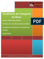 Principios y Fundamentos de La Transferencia de Masa