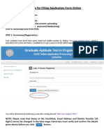 Procedure ForFillingApplication FormOnline