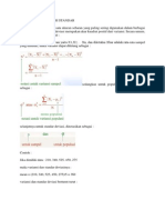 Variansi dan Standar Deviasi