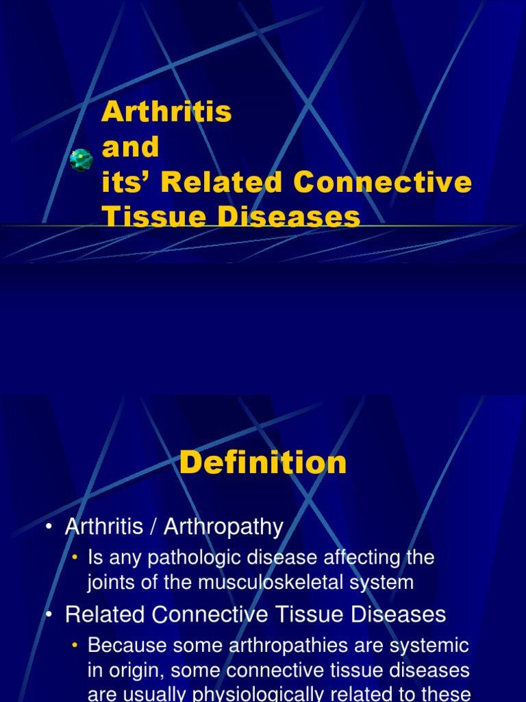 Arthritis and Related Connective Tissue Diseases Gout Psoriasis