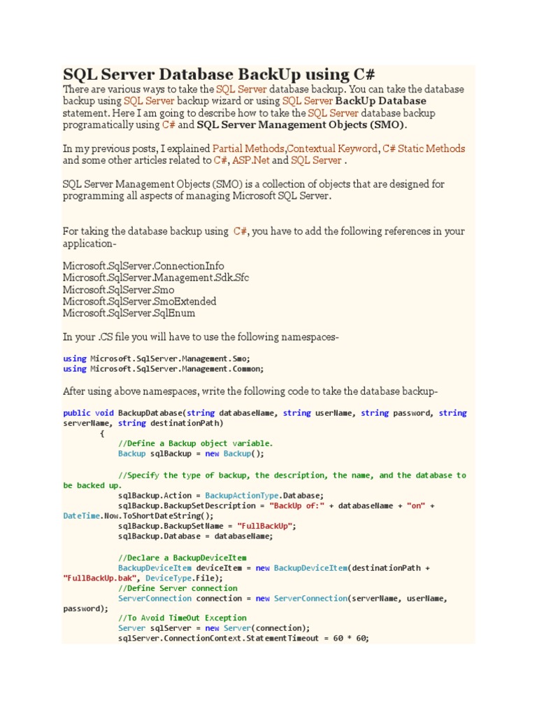 C# BK SQL | PDF | C Sharp (Programming Language) | Microsoft Sql Server