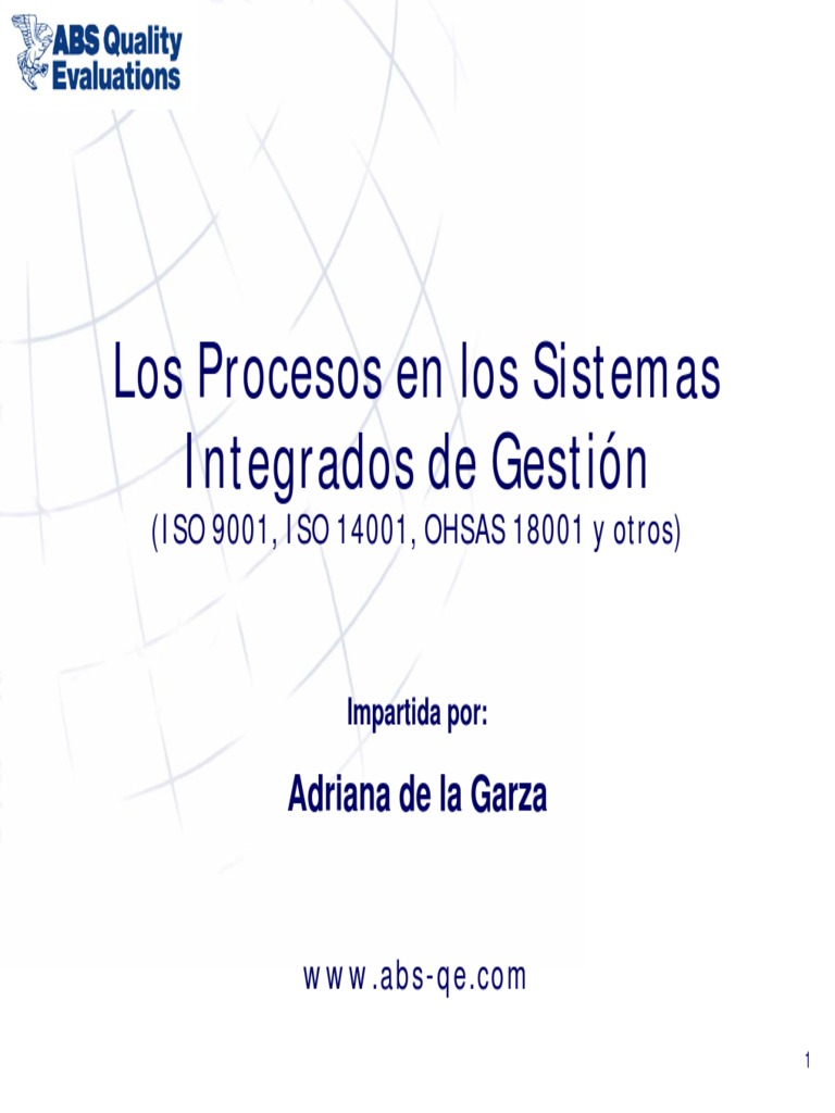 Sistema de Gestion Integrado | Descargar gratis PDF | Calidad ...