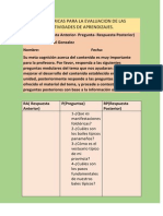 rubricas para la evaluacion de las diferentes actividades de aprendizajes