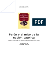 Loris Zanatta - Peron y El Mito de La Nacion Catolica