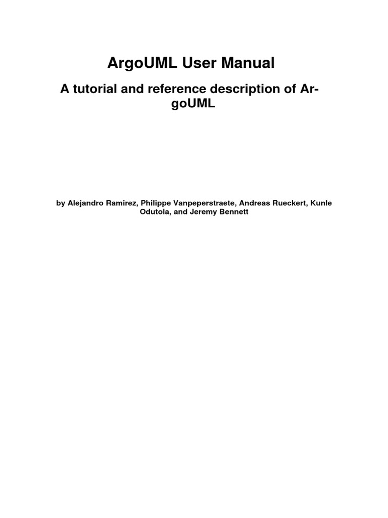 goUML Documentation and Resources | PDF | Use Case | Double Click