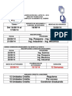 Planificación Del Lapso III-2014 El Sabino