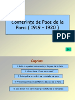 Conferinţa de Pace de La Paris ( 1919