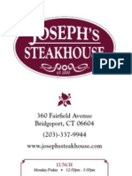 Joseph's Steakhouse - Food Menu