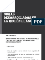 Obras Desarrolladas en La Región Huánuco