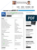 Adobe Photoshop CS3 Keyboard Shortcuts