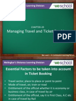 Manging Travel and TICKETING