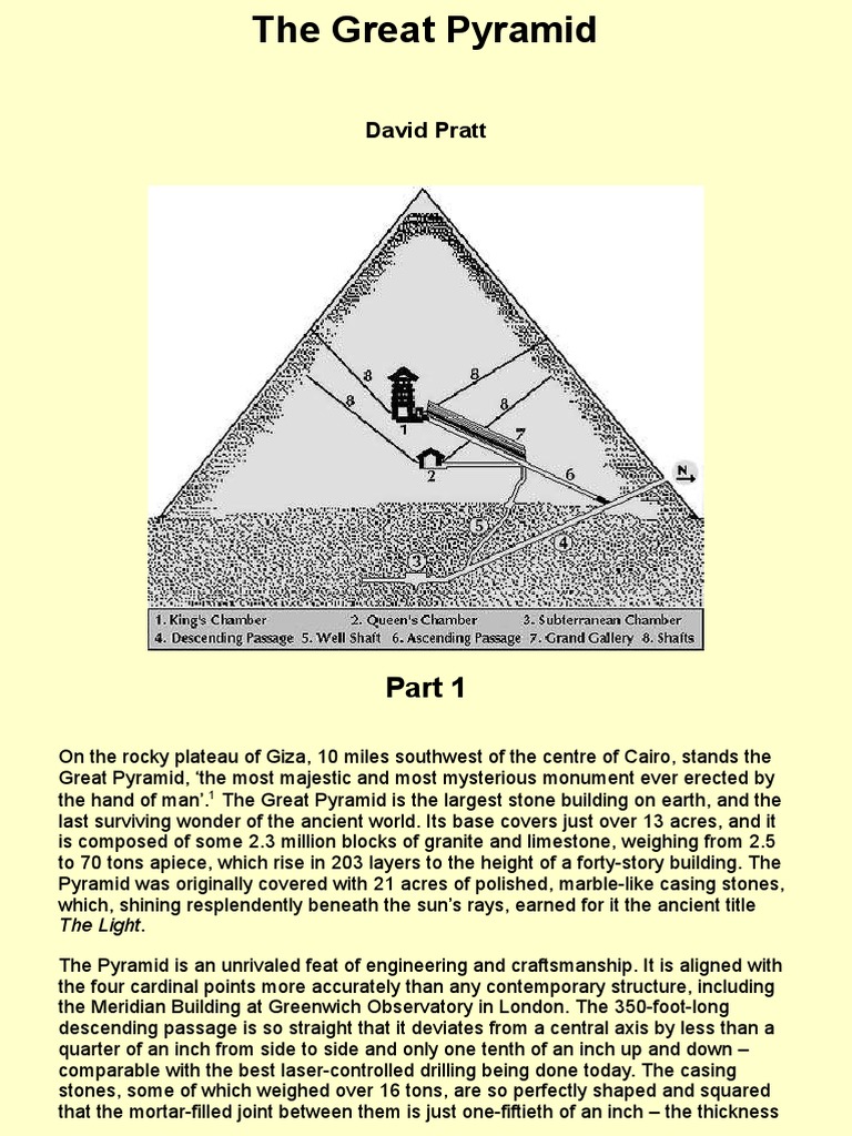 The Great Pyramid | PDF | Egyptian Pyramids | Circle, image size:768x1024