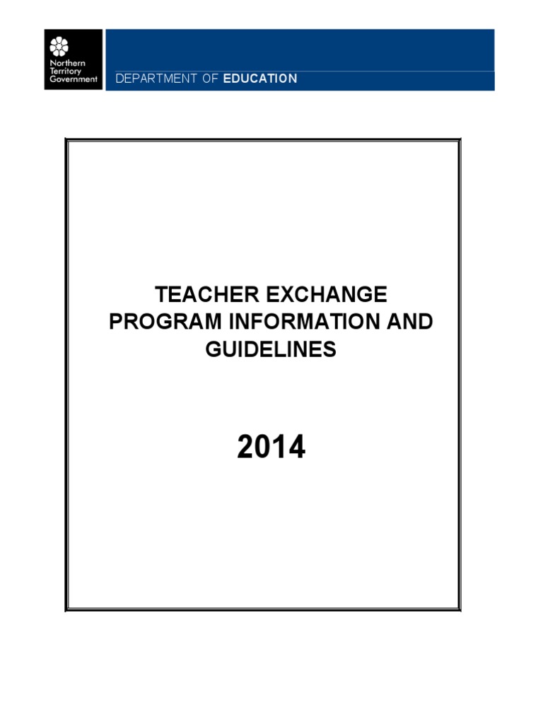 Teacher Exchange Program Guidelines 2014 | PDF | Social Science