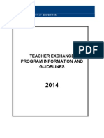 Teacher Exchange Guidelines