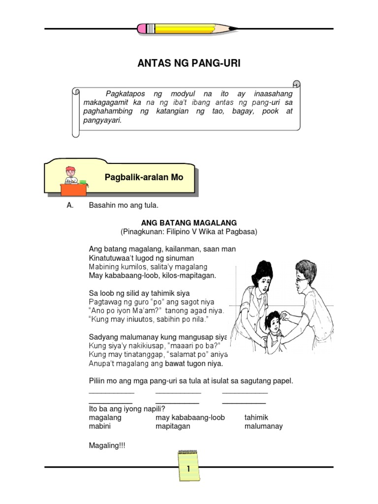 8 antas ng pang uri pdf