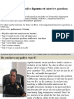 Stoke-On-Trent Police Department Interview Questions