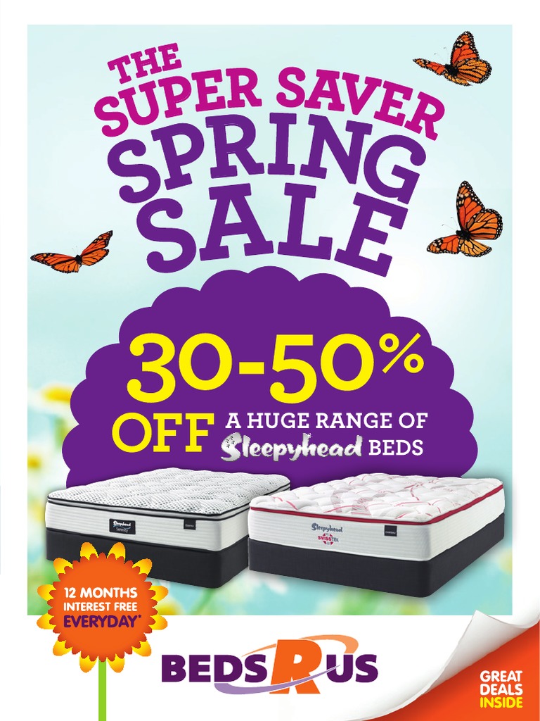 Spring Catalogue Beds R Us PDF Mattress Interest