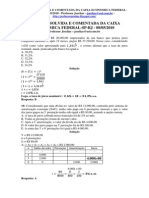 Prova Resolvida Caixa Economica Federal Técnico Bancário RJ 2010