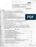 Question Paper MSc-June2005