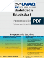 Presentación: Estadística y Probabilidad I