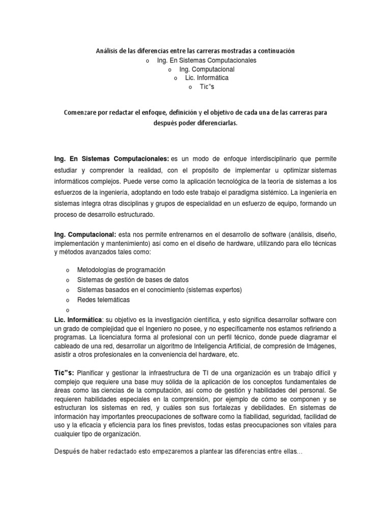 Analisis De Las Diferencias Entre Las Carreras Mostradas A