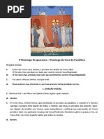 V Domingo Da Quaresma - Domingo Da Cura Do Paralítico