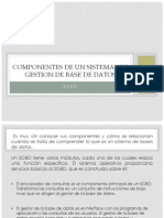 Componentes de Un Sistemas de Gestion de Base