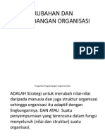 Pertemuan 13 Perubahan Dan Pengembangan Organisasi