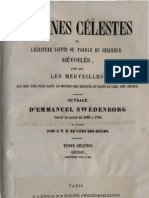 Em Swedenborg ARCANES CELESTES Tome Second Genese VIII XII Numeros 824 1520 LeBoysDesGuays 1843 1887