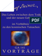 GA 141 - Das Leben zwischen dem Tode und neuer Geburt im Verhältnis zu den kosmischen Tatsachen - Rudolf Steiner