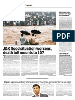J&K Flood Situation Worsens, Death Toll Mounts To 107: Rajan Says Monetary Stimulus May Backfire, Provoke Forex Savings