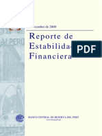 Reporte Estabilidad Financiera 2009 Noviembre
