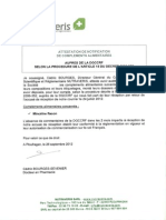 Minceine Notification Certificate