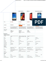 Mi3 Vs Moto G (2nd Gen) Vs Redmi 1S Vs Samsung Galaxy Grand 2 Compare Mobiles Flipkart