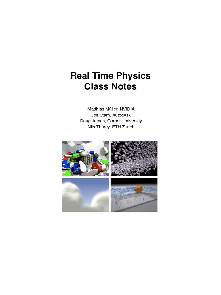 Real Time Physics Class Notes | PDF | Tetrahedron | Real Time Computing