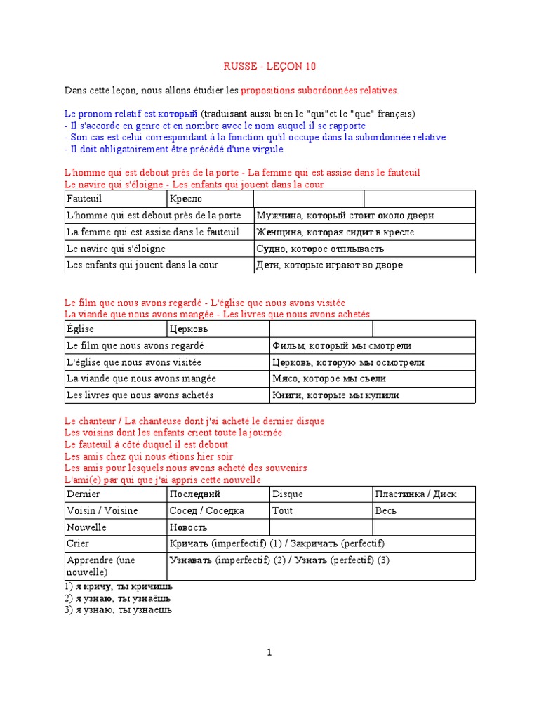 Exercices Corrigés Sur Les Propositions Subordonnées Pdf