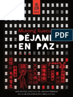 "Déjame en Paz", de Murong Xuecun