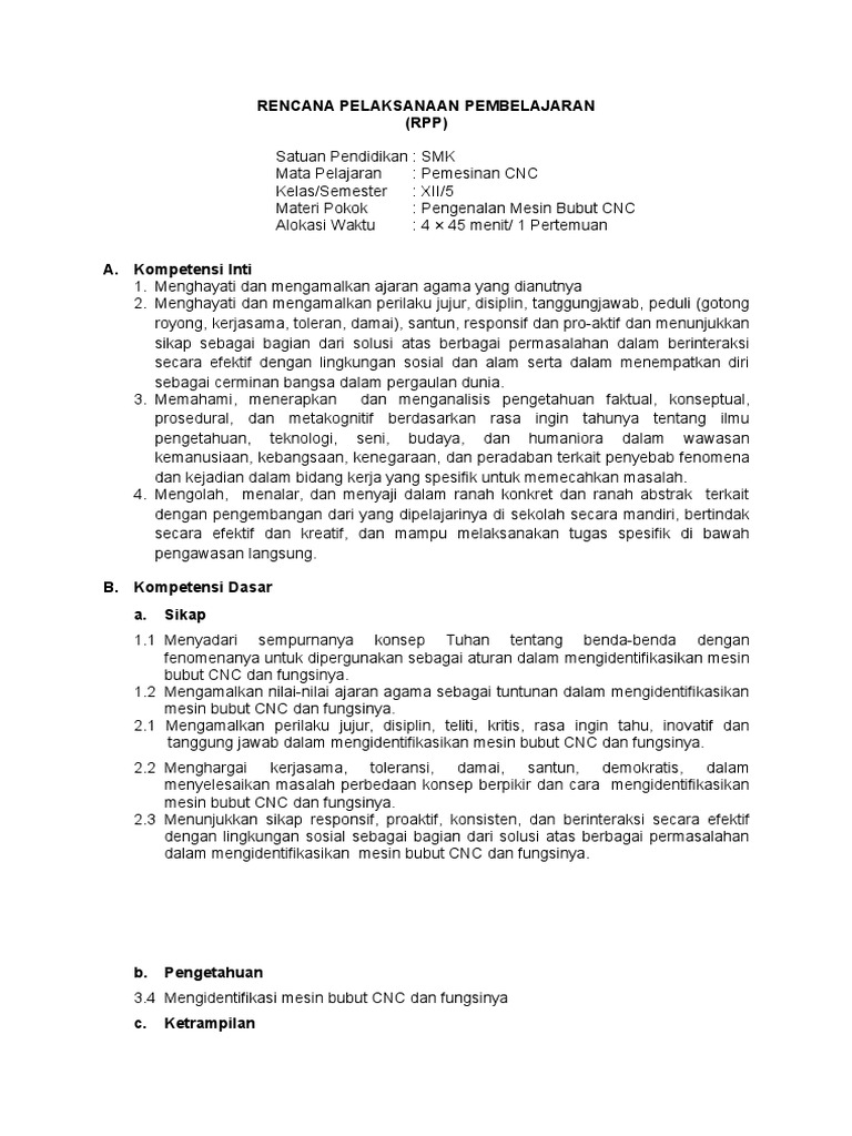 Contoh RPP Discovery Learning PDF