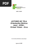 Leitores de Tela Orientações Básica