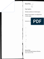 Rty, Richard (1998) - El Giro Lingüístico Dificultades Metafilosóficas de La Filosofía Lingüística. Barcelona Paidós