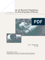 Response of Buried Pipelines Subject To Earthquake Effects