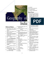 Some Imp Points From Geography of India